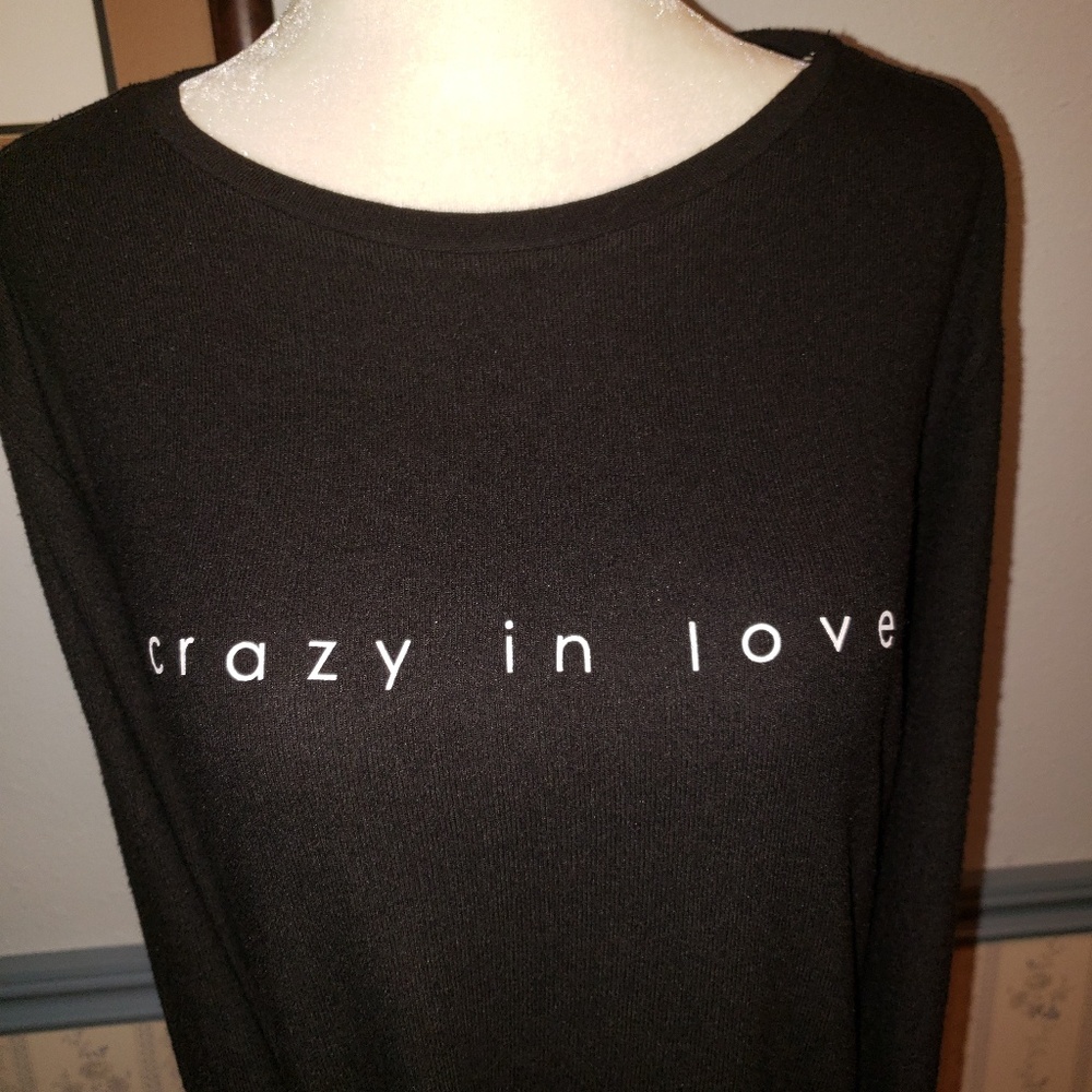 Peace Love World Crazy in Love Top